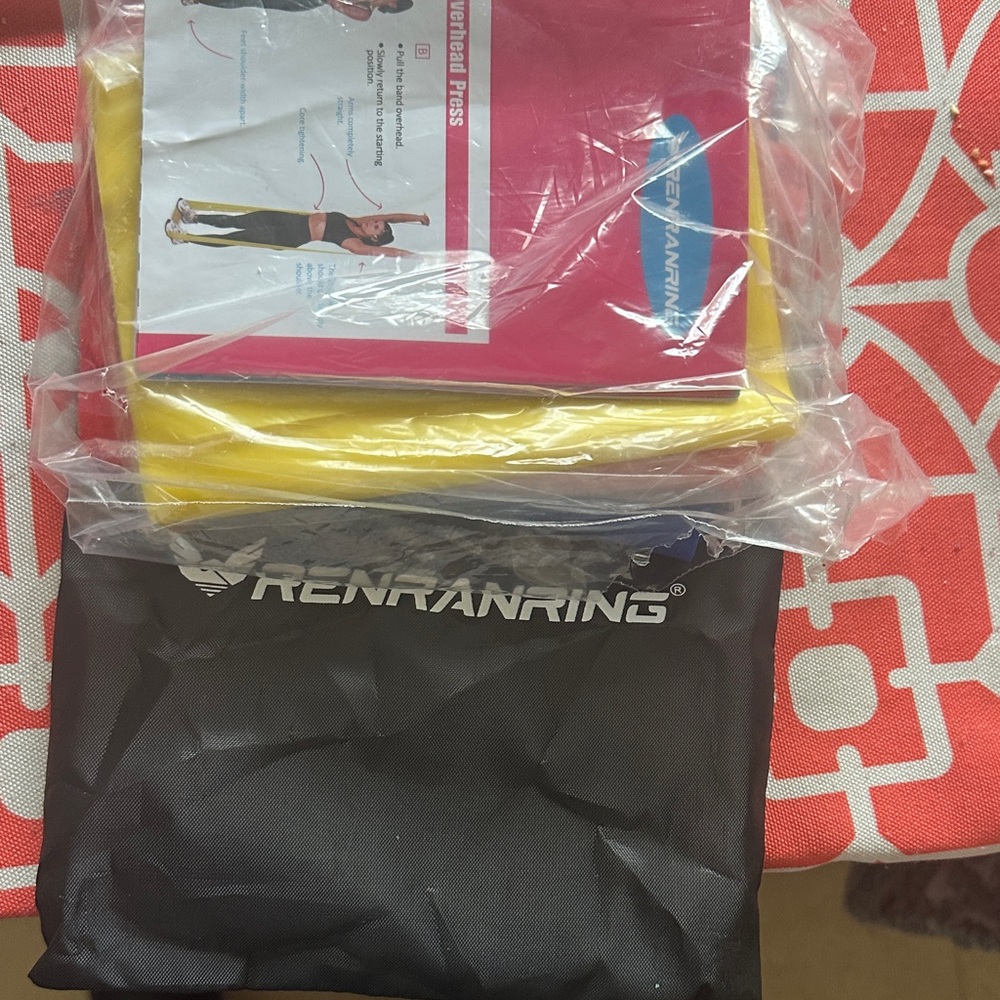 Colorful Resistance Bands Set with Pouch